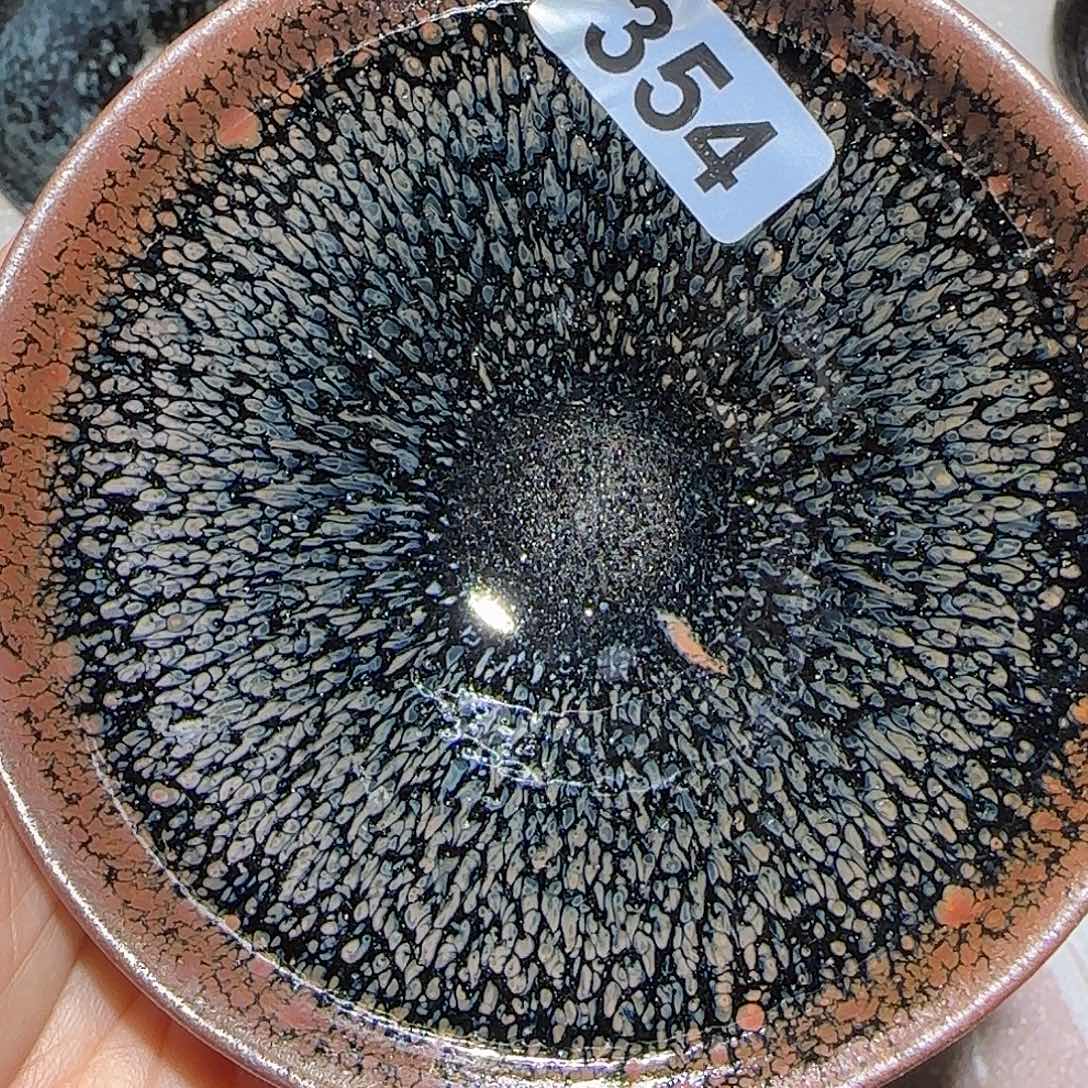 茶盏琢泥窑柴烧开窑