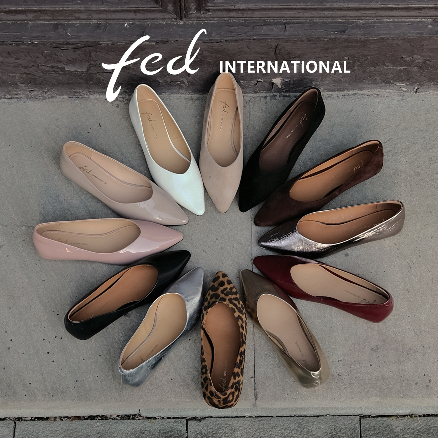 【商场同款】FED女鞋2025秋季新款专属百搭极简风尖头单鞋DAH0218