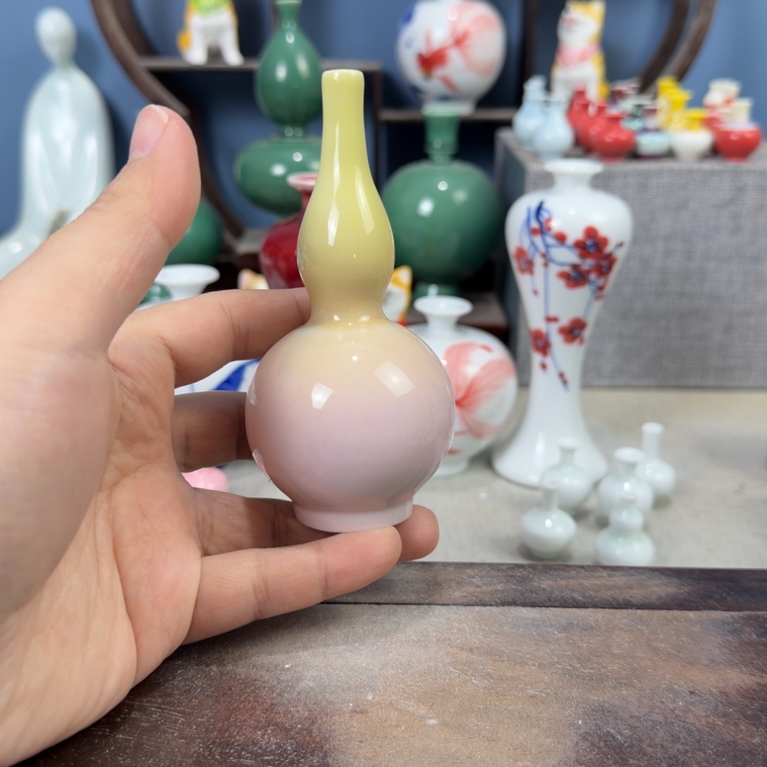 陶瓷手工小花器摆件