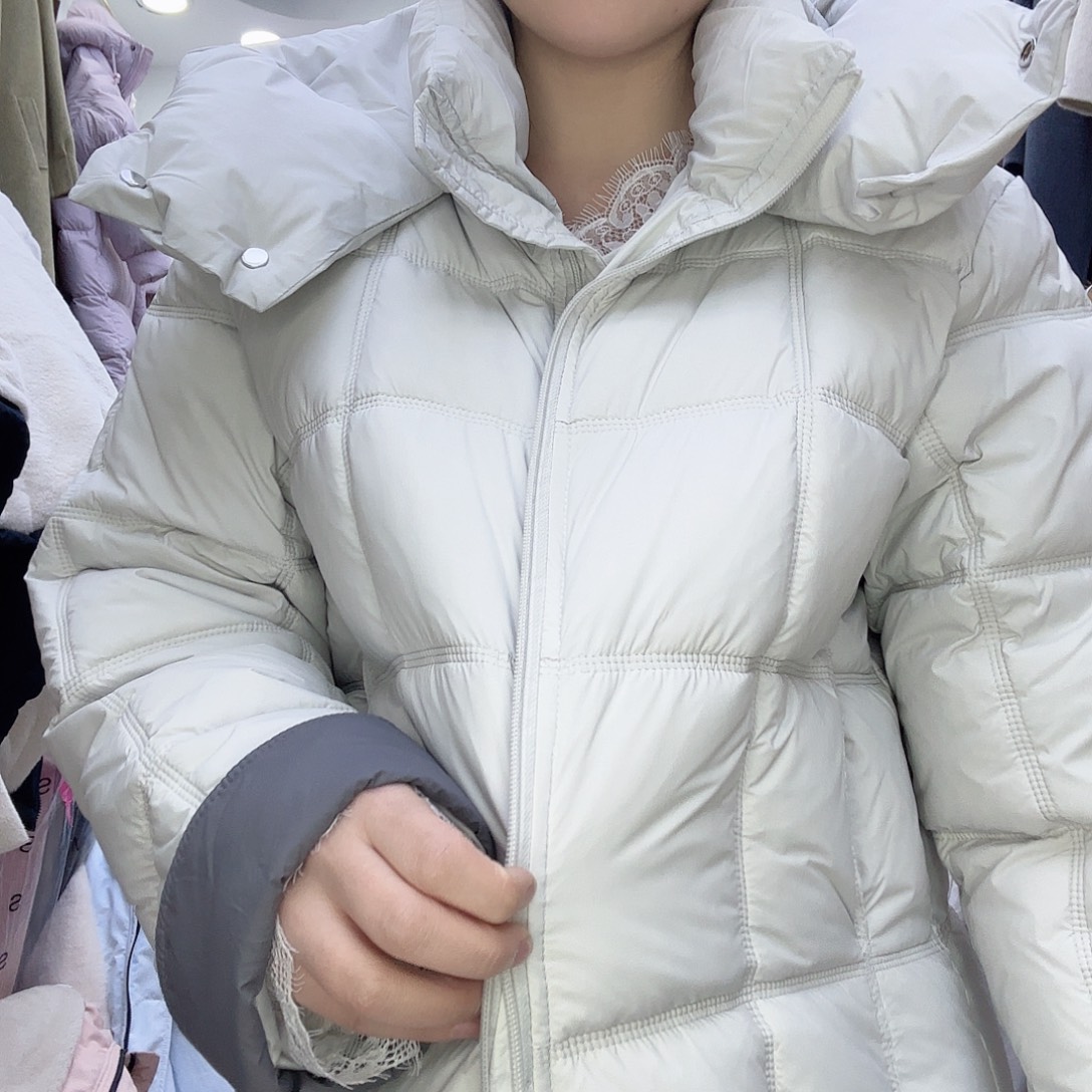 8811款米灰色L棉服