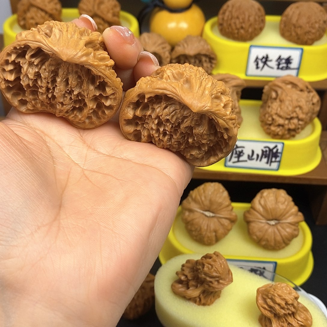 核桃蛇头 文玩/木作/... 文玩把件/