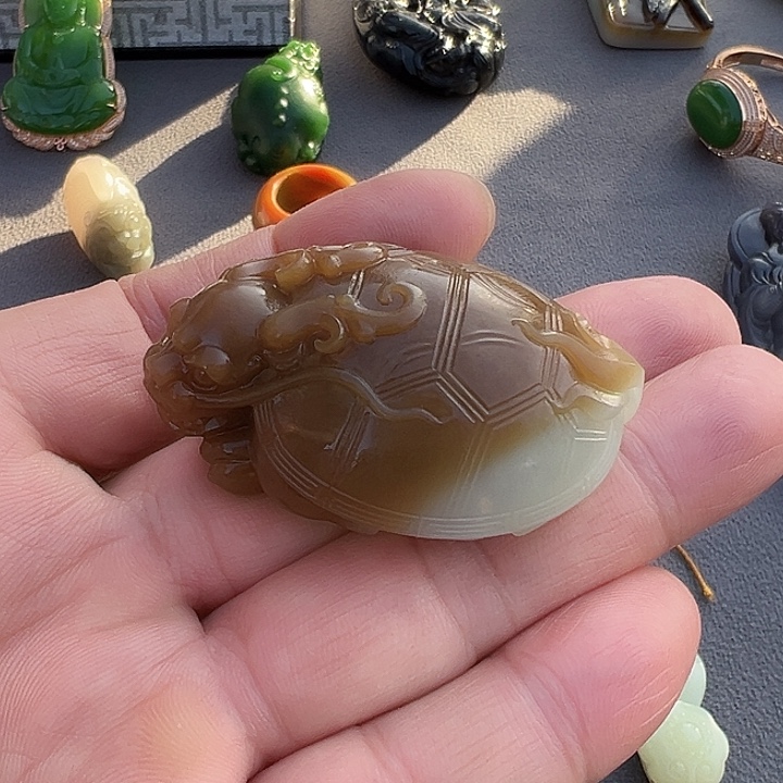 和田玉（糖玉）未镶嵌吊坠(不含链)