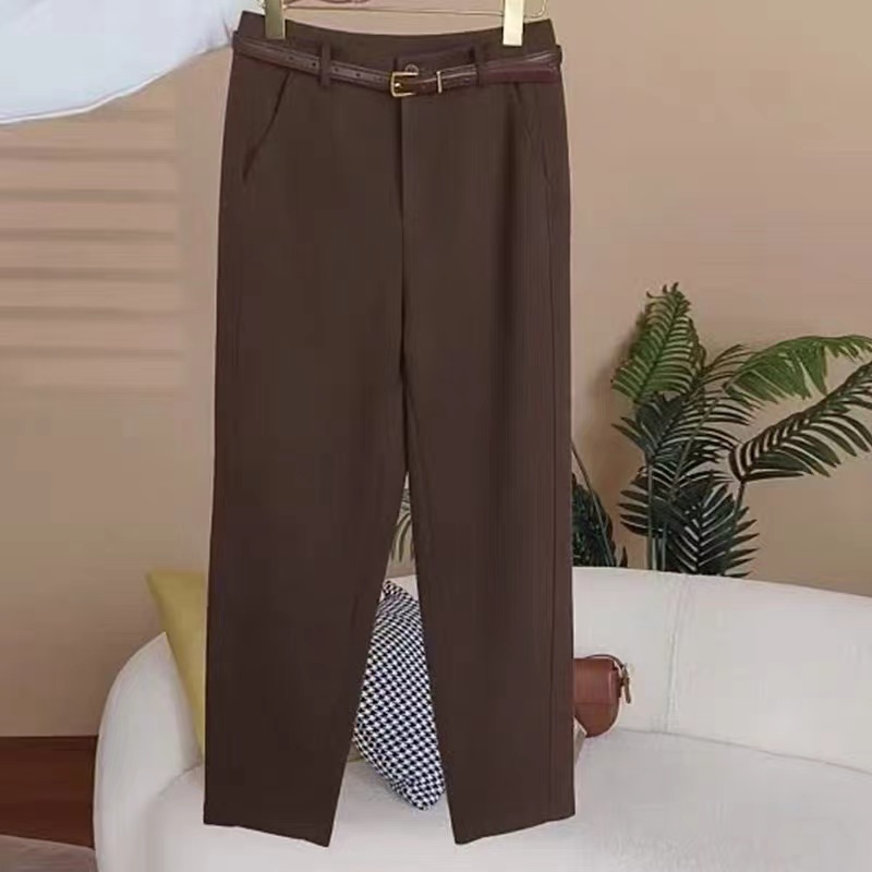 B673(8516)显瘦高腰时尚休闲百搭宽松裤子