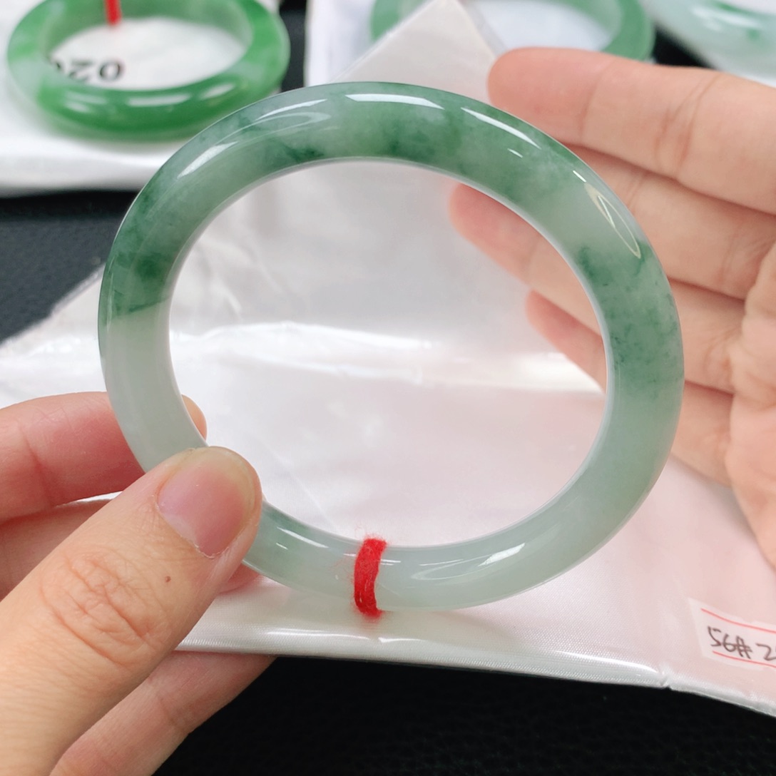 未镶嵌手镯翡翠缅甸圆56