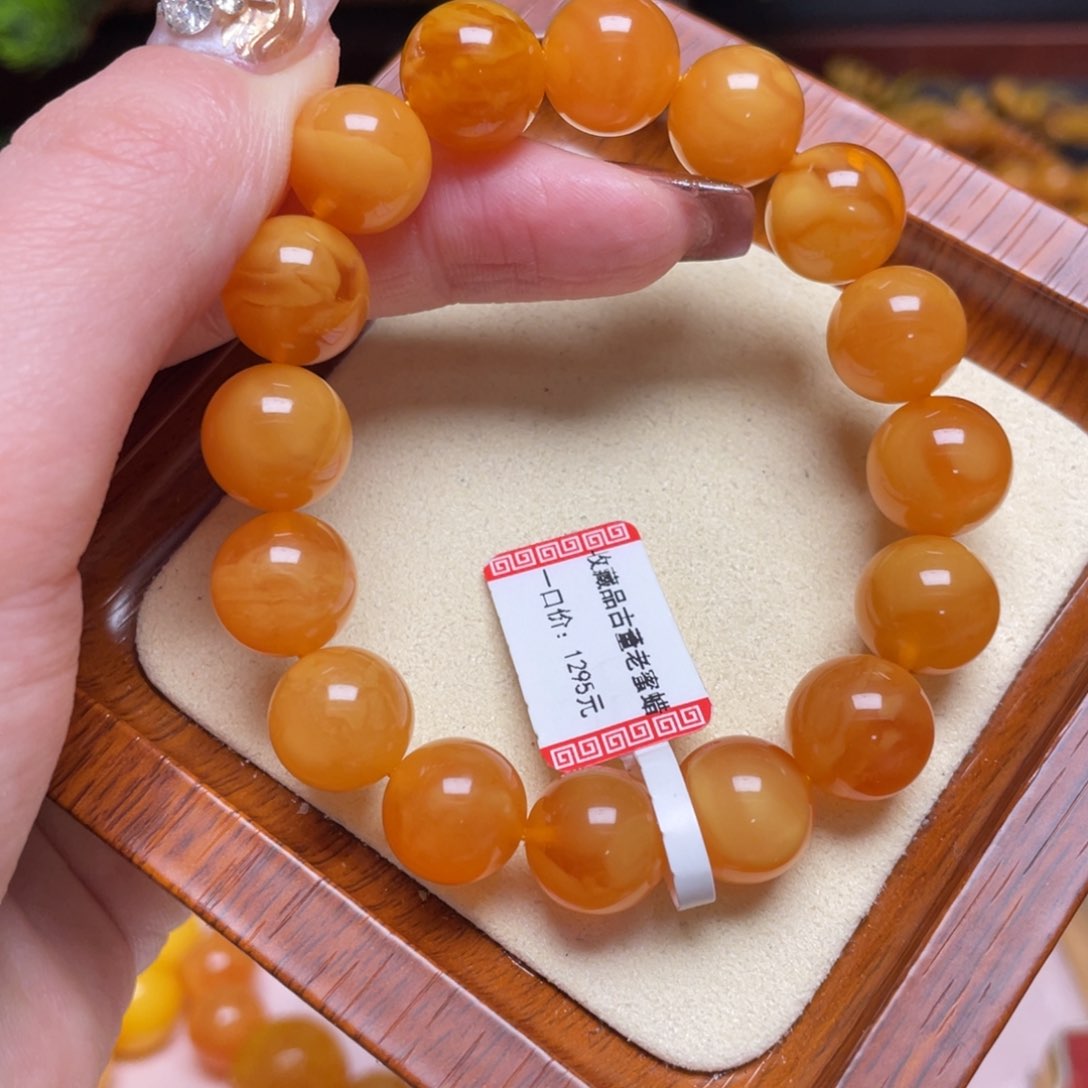 蜜蜡手链未镶嵌手串