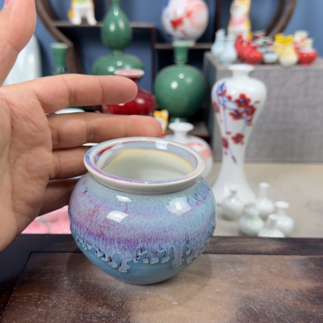 陶瓷手工小花器摆件