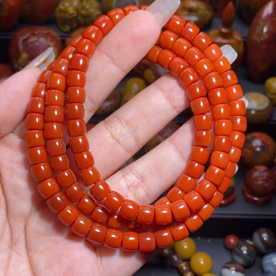 q***o玛瑙/玉髓项链未镶嵌