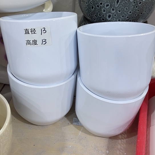 多肉绿植陶瓷花盆9.9包邮，有孔