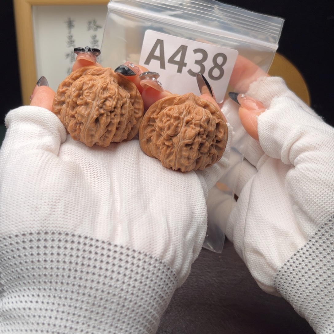 把件文玩核桃40四喜a438