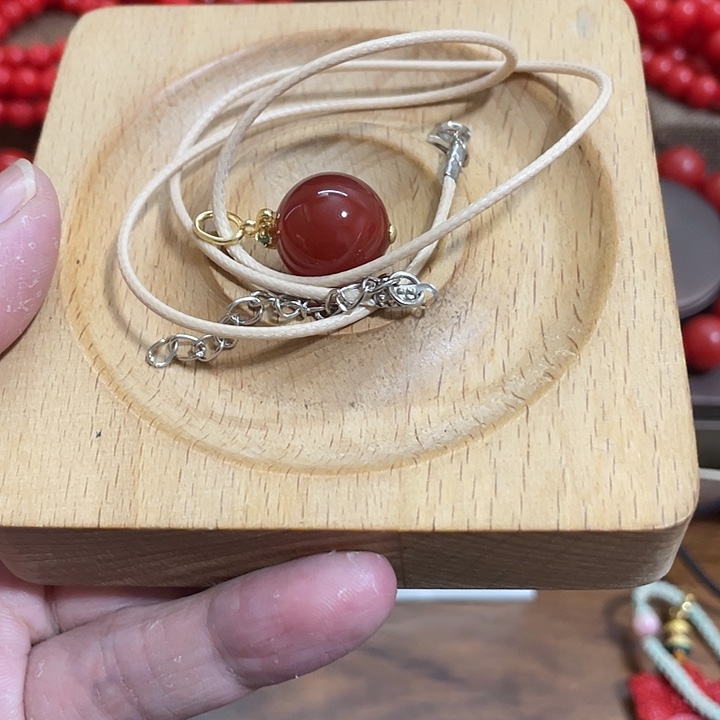 玛瑙/玉髓未镶嵌手链南红吊坠16