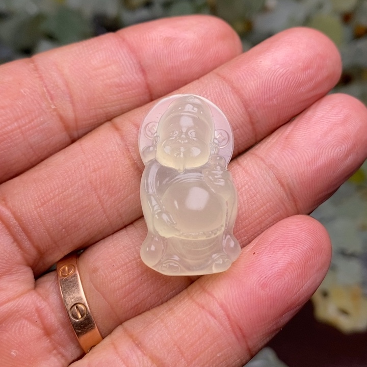 蛇纹石玉颈饰合金100