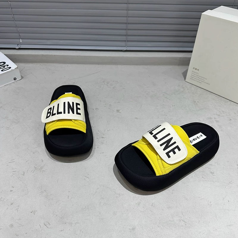 法式绝美厚底凉拖鞋女夏外穿2025新款时尚超火踩屎感沙滩凉鞋