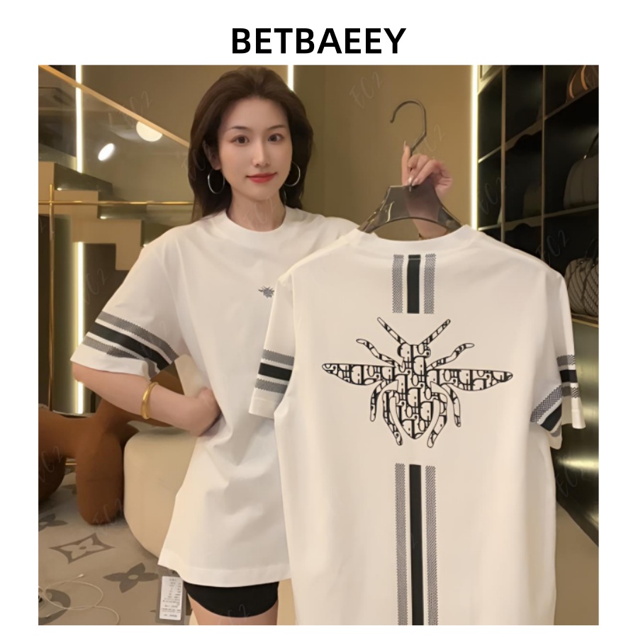 【高端定制】25年夏季新款男女潮牌时尚休闲宽松圆领短袖T恤0046H