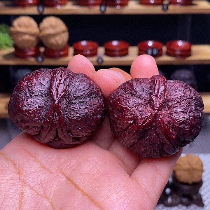 文玩核桃把件草**生炸三80