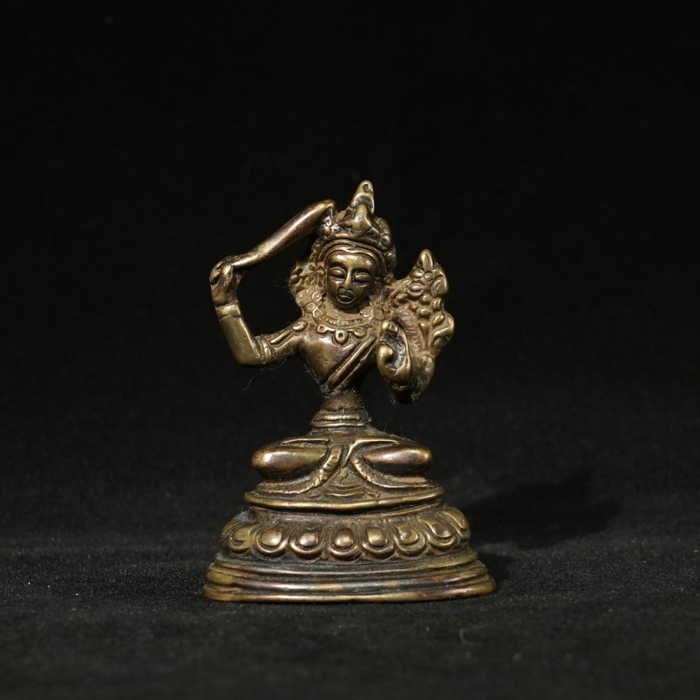 lot62008 清代 持剑文殊像