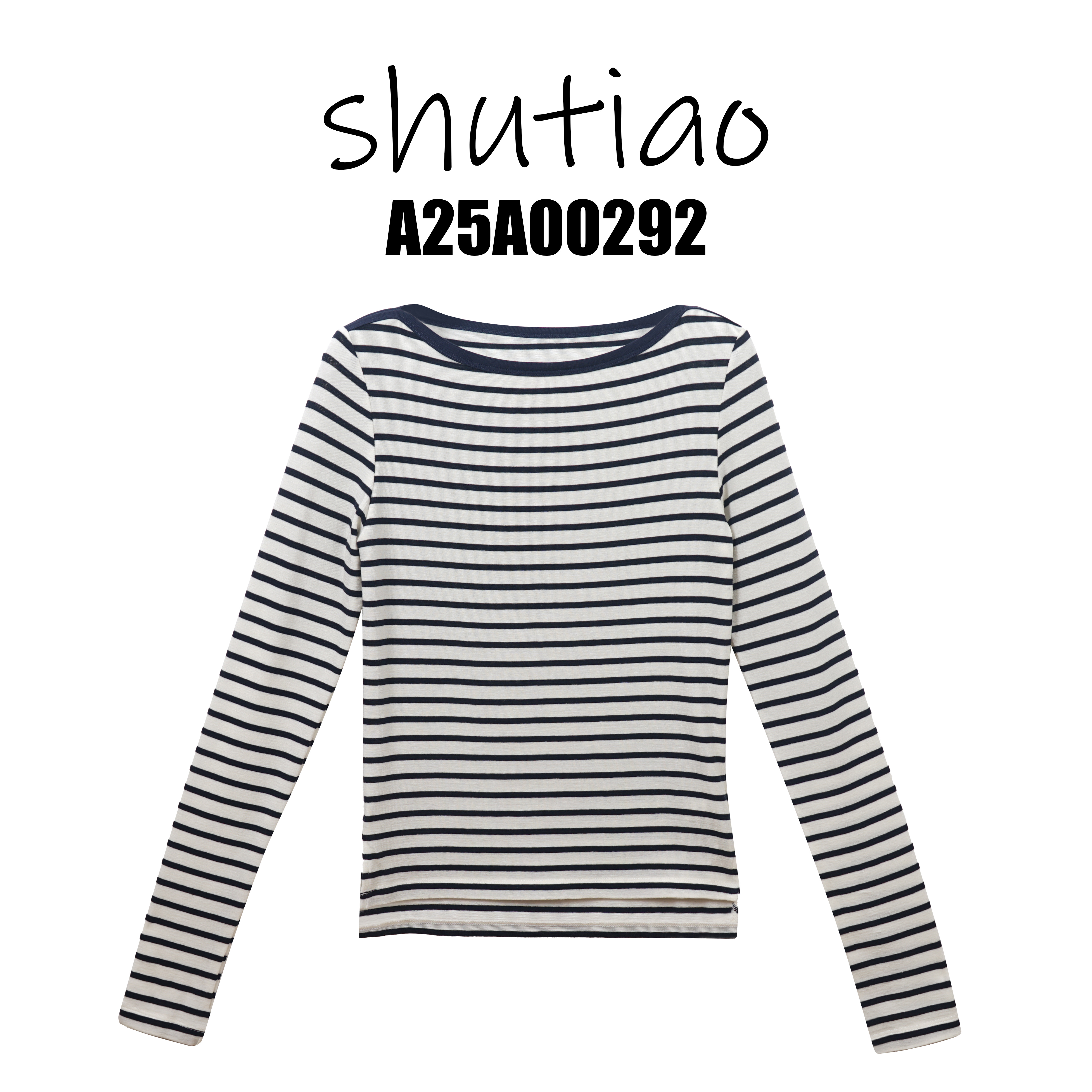 【SHUTIAO】2025春夏：新款小众设计款T恤A25A00292