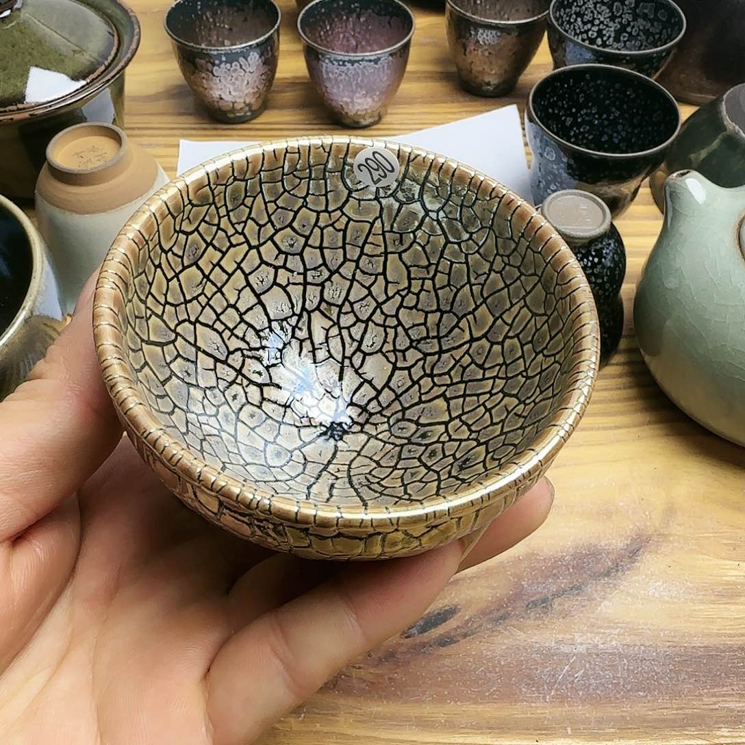 茶盏5*开建窑建盏茶器290