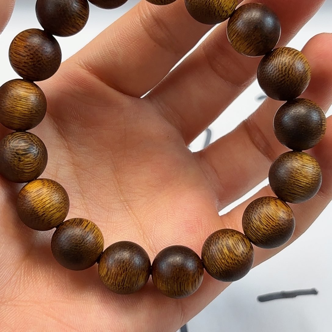 手串沉香手串1.2红土