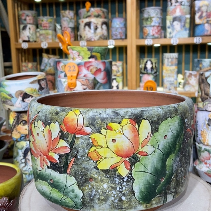 红陶景德镇艺术手绘作品