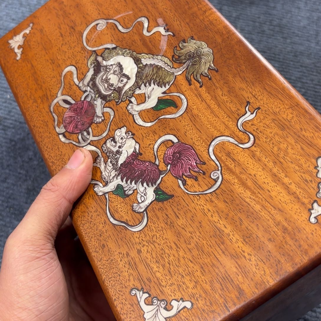 木缅甸花梨超大首饰盒