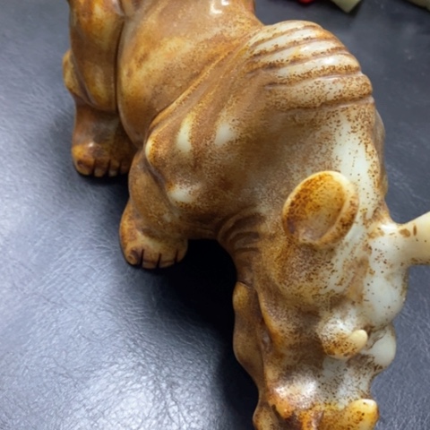 白玉菩提吊坠摆件