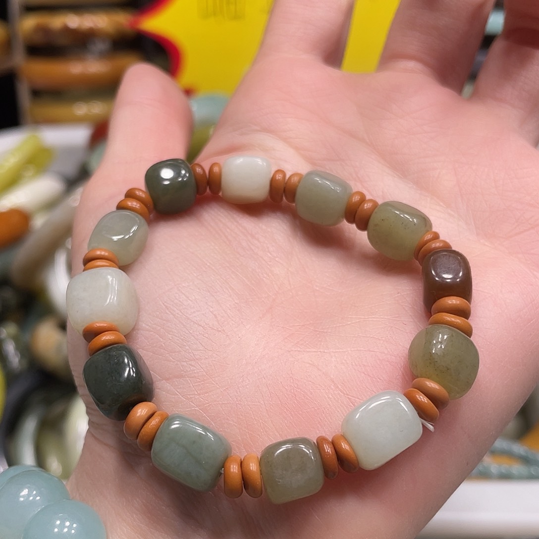 和田玉手串未镶嵌