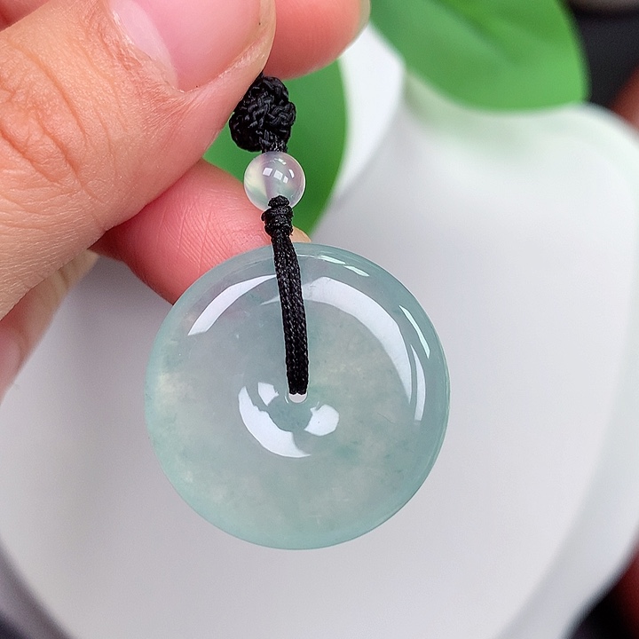 颈饰未镶嵌翡翠平安扣 25.1x5.5mm