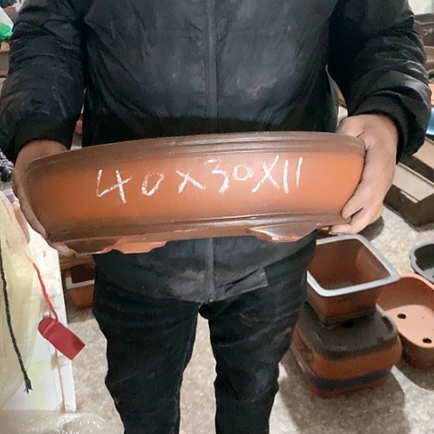 紫砂花盆手工制作