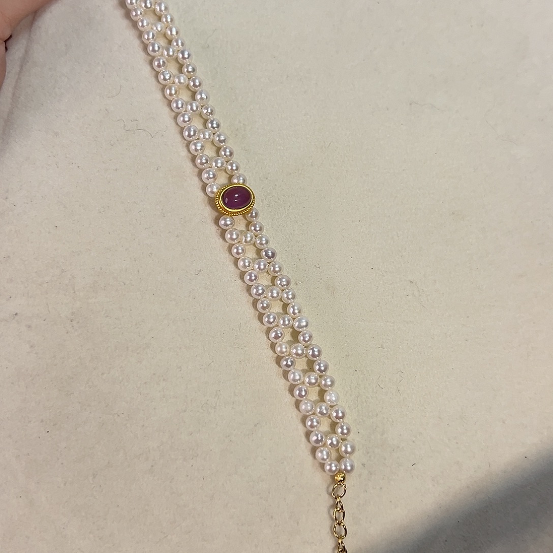 淡水珍珠设计款珠宝银S925镶嵌