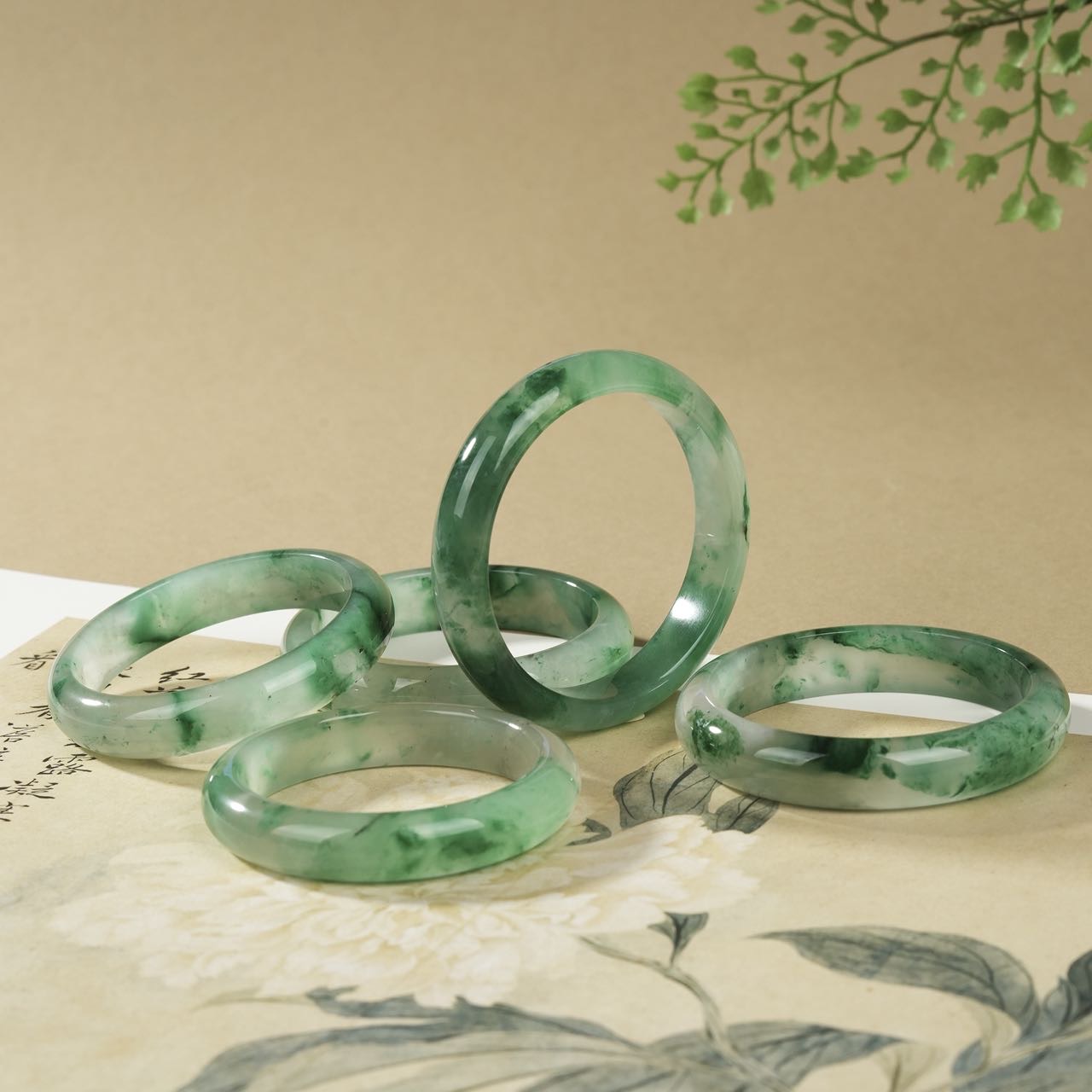 【云上菁菁】 DS68379- 石英质玉手镯—多样性发一件-10x7mm （WJ）