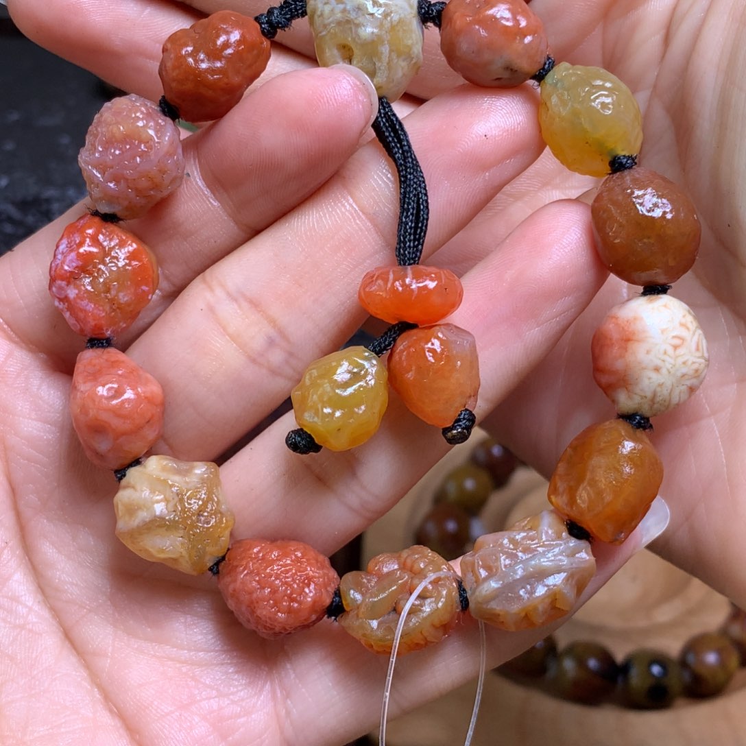 未镶嵌玛瑙/玉髓珠宝半成品