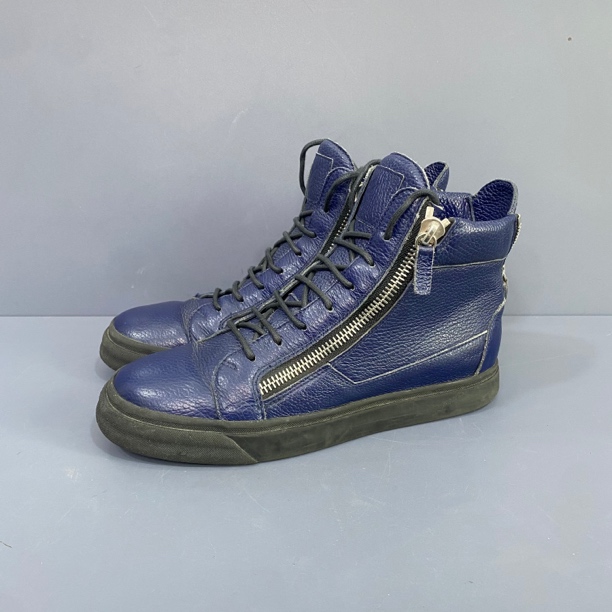 95新 HOGAN 40码 gz蓝色拉链板鞋 休闲鞋 总体不错 27