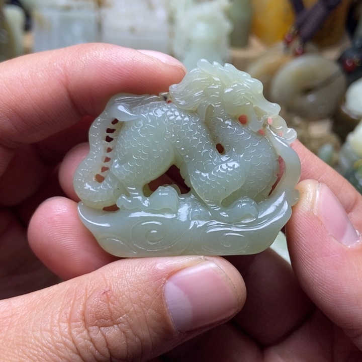 和田玉未镶嵌挂件