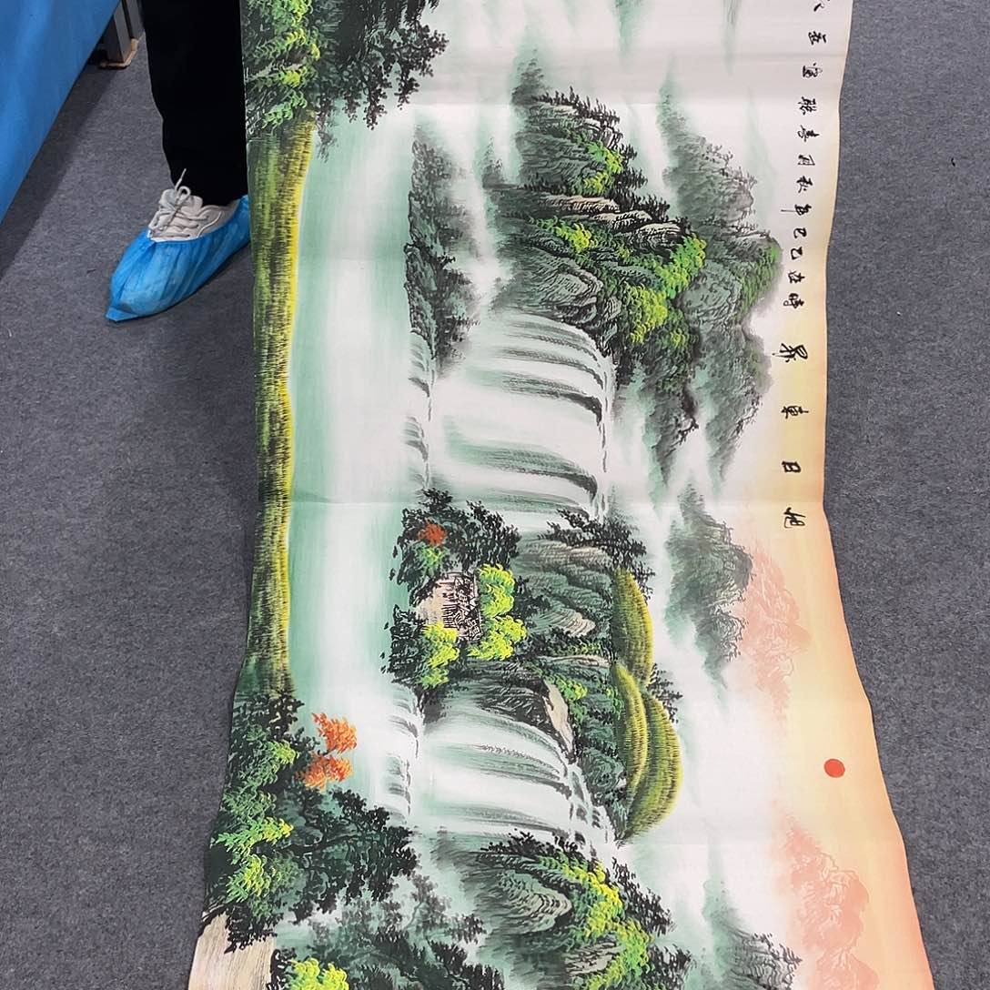 国画今天上午国画作品展示