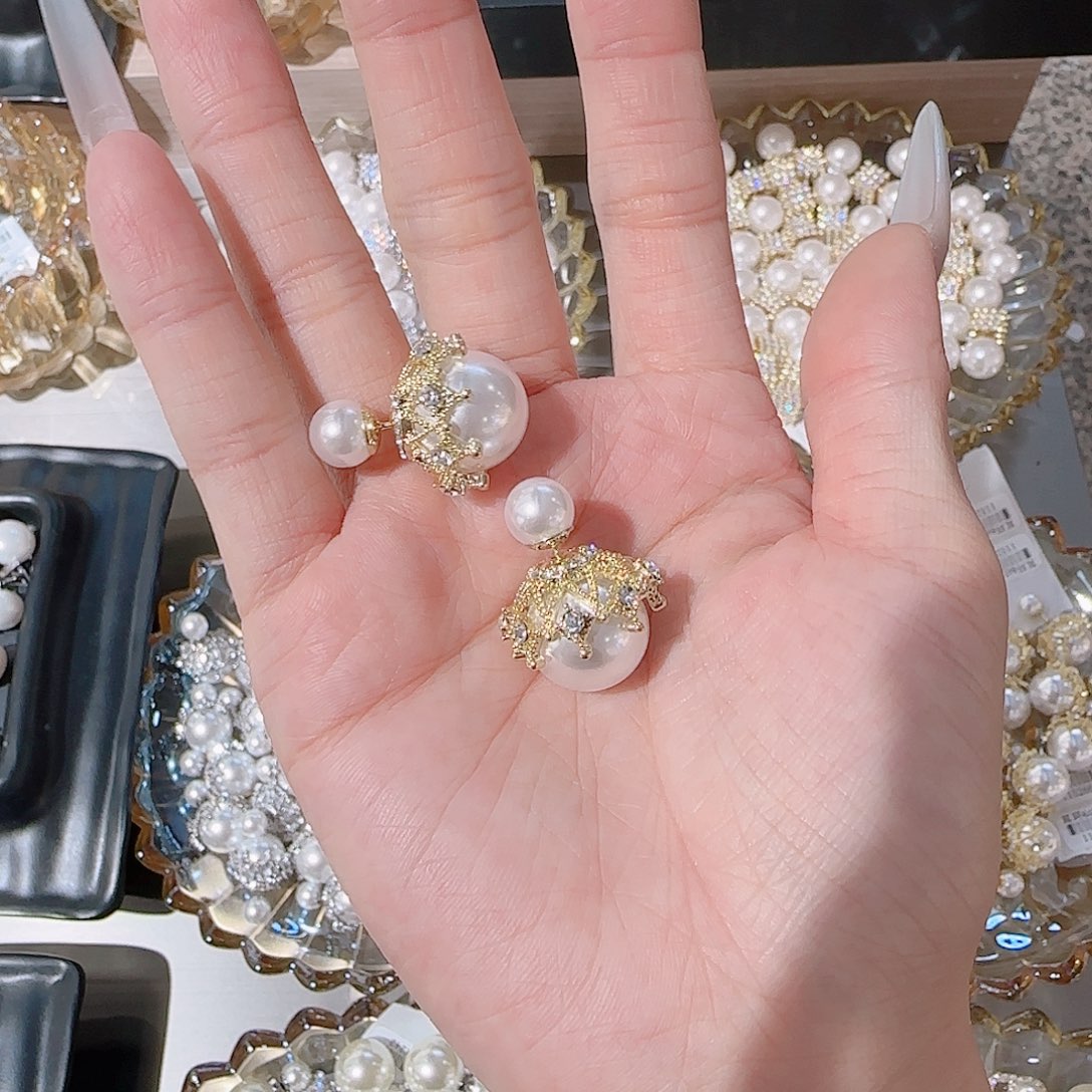 铜合金925银锆石耳环