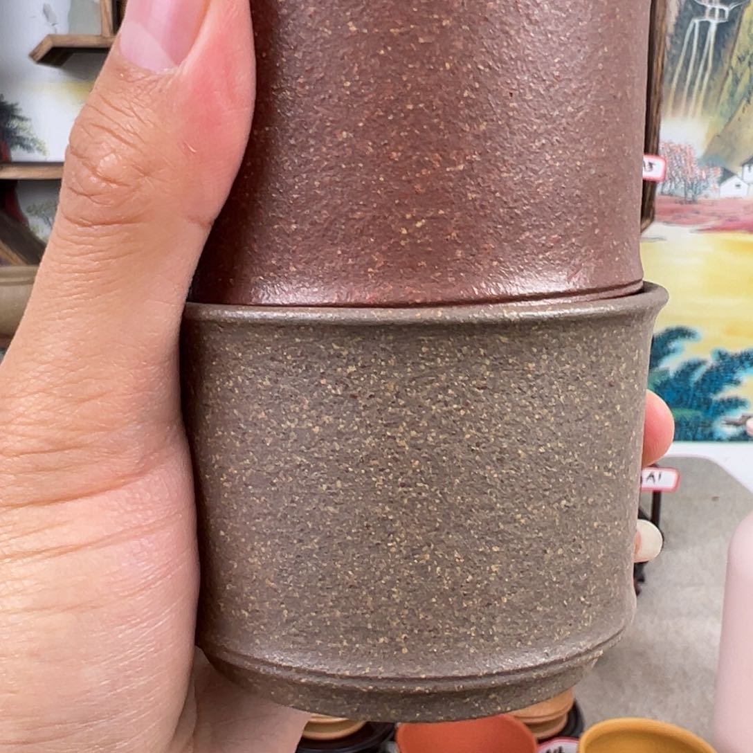 紫砂茶杯@**作拙器甄选，纯原本矿。