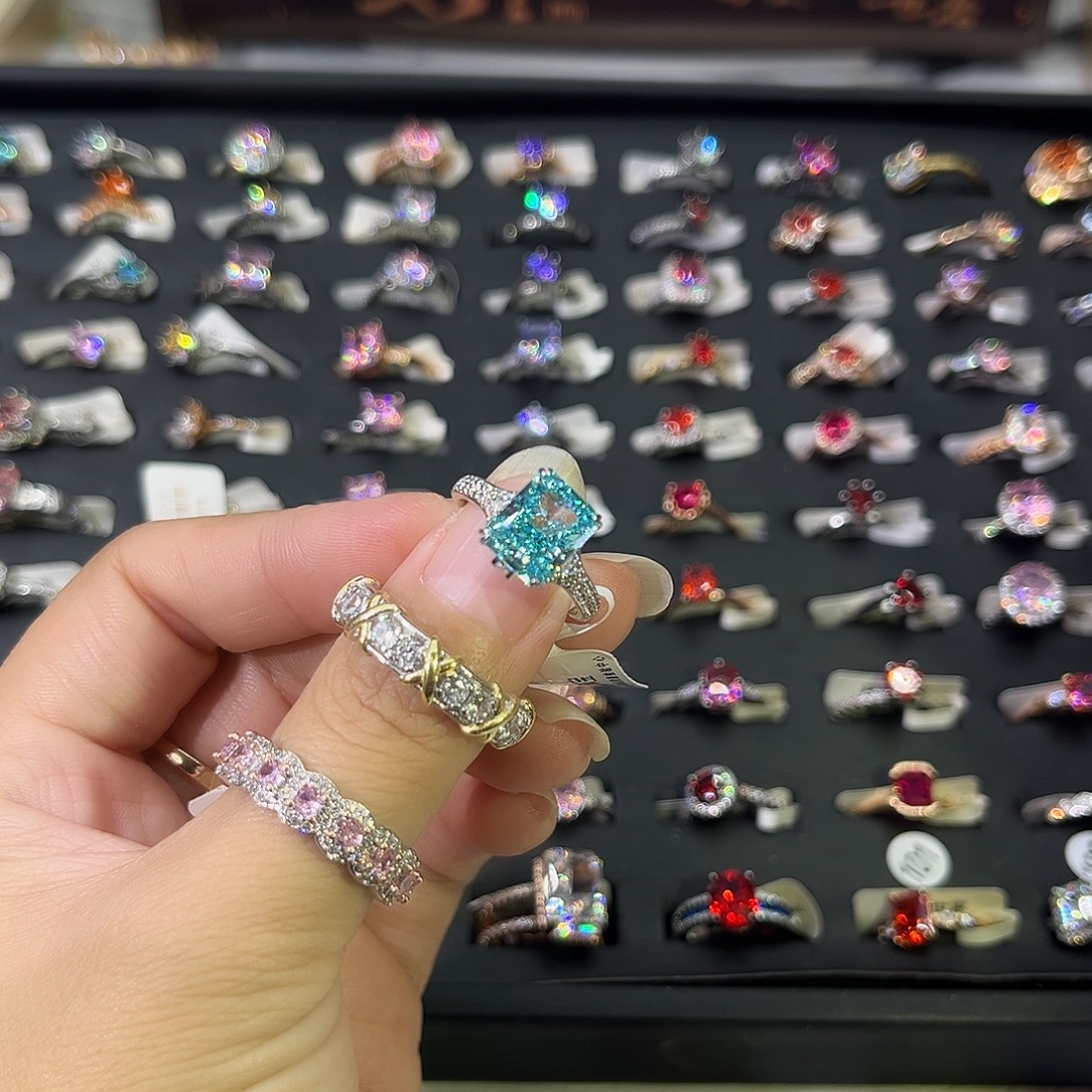 莫桑石非金属SH豪镶蓝冰花三卡-12