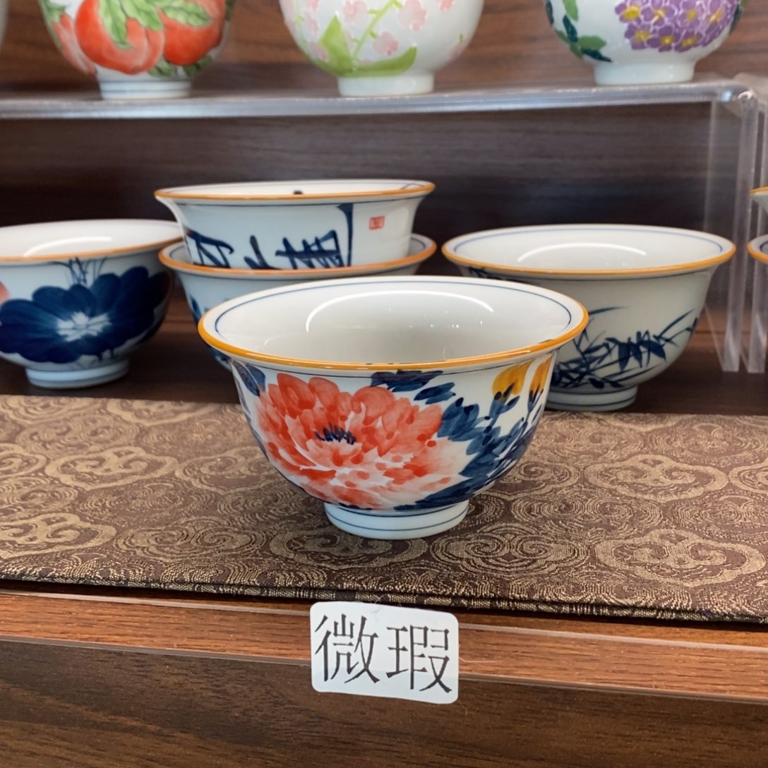 釉下彩老陶泥手工绘制