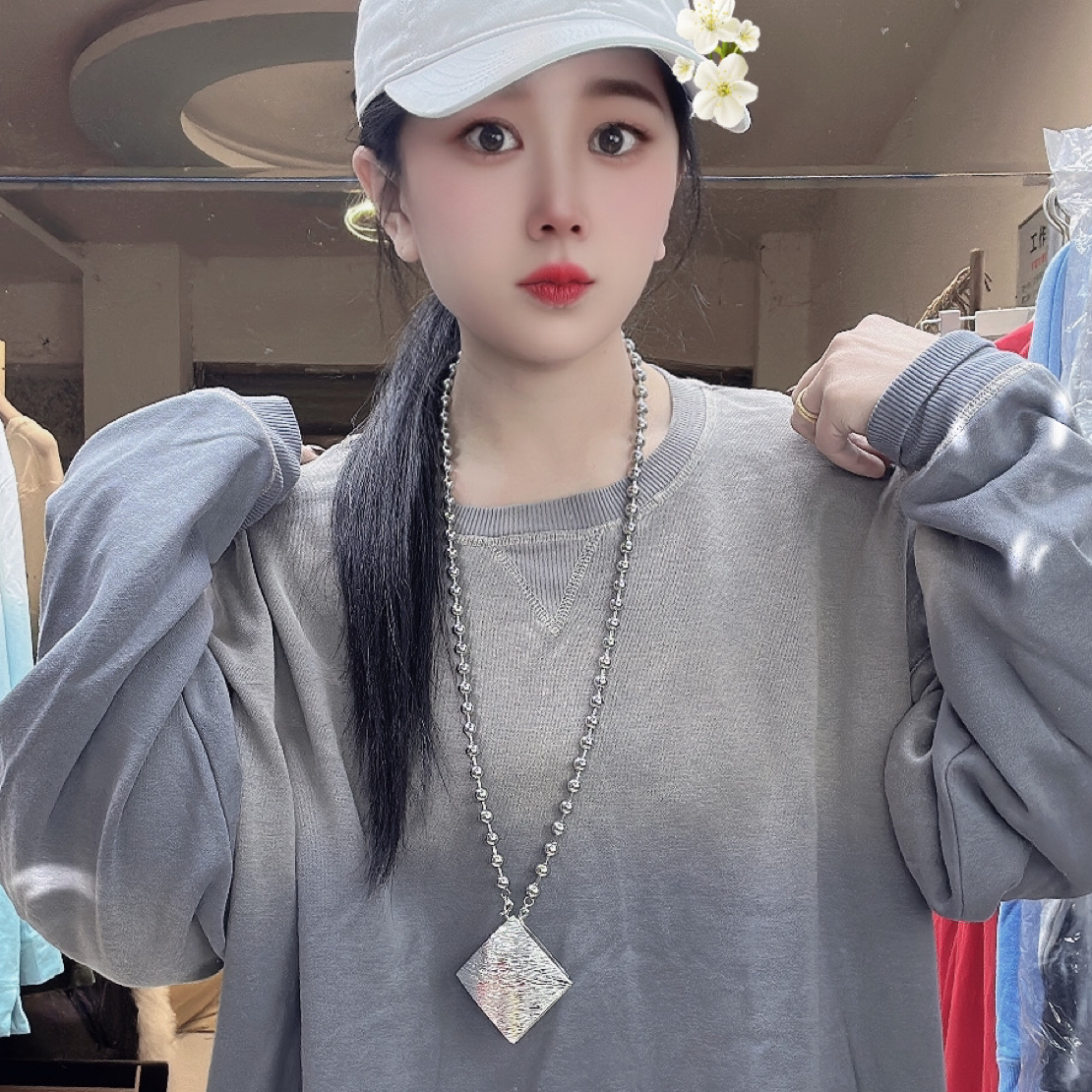 外贸纯棉休闲卫衣男女同款多色166