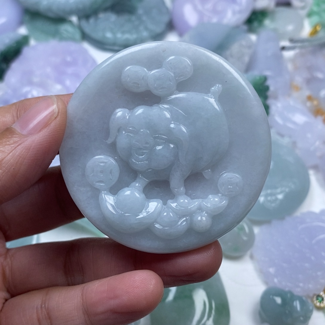 颈饰未镶嵌翡翠果****号翡翠