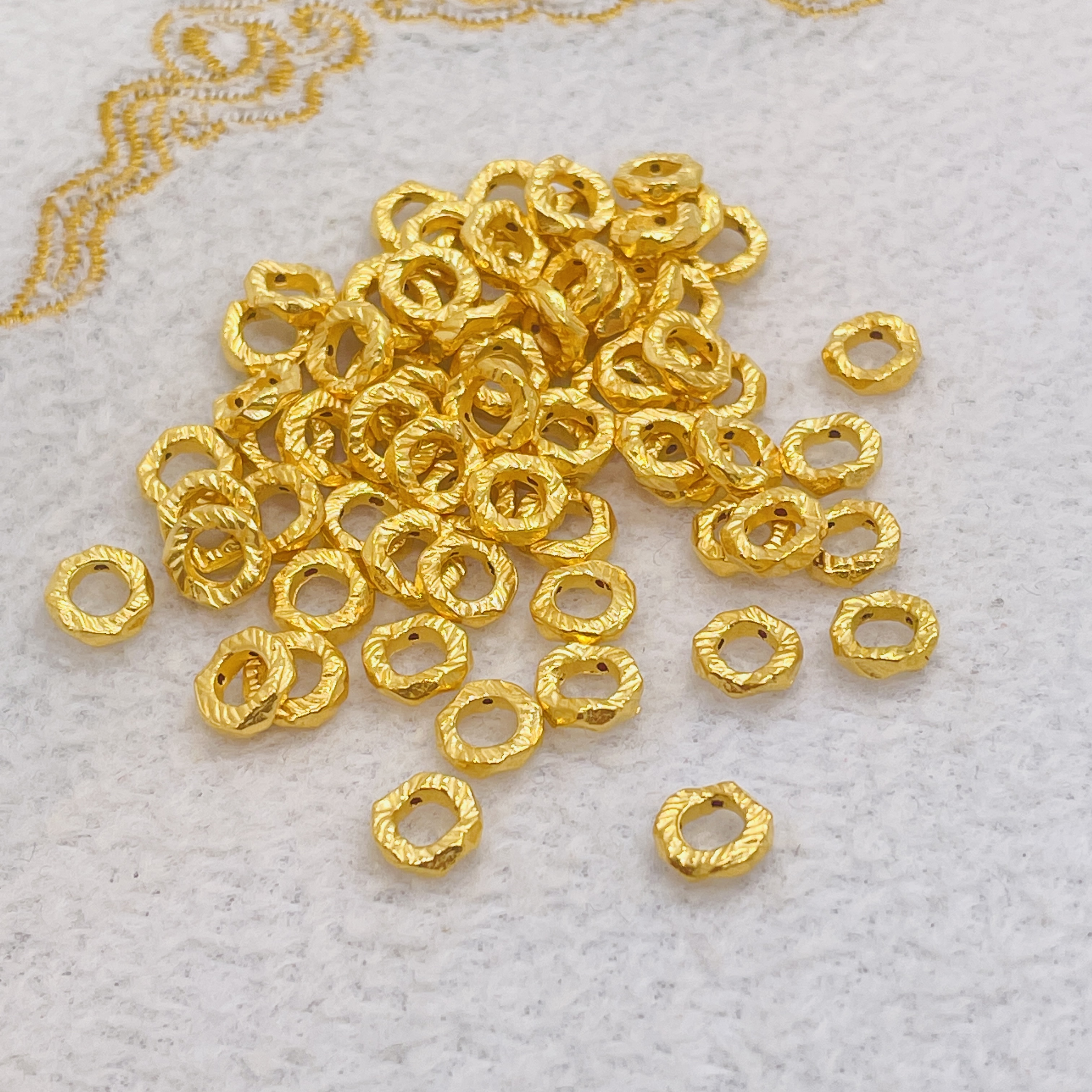 【鑫鑫专属】足金999盘缠配件 卡6-7mm左右（克重不足补差）