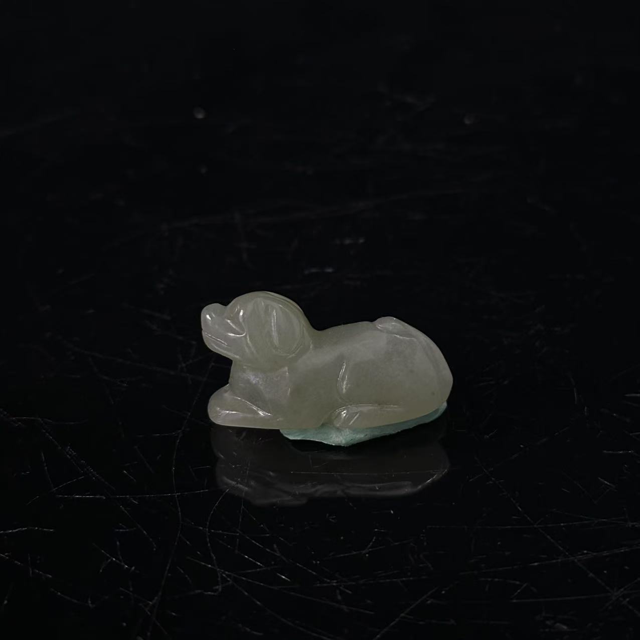 清代和田玉生肖挂件