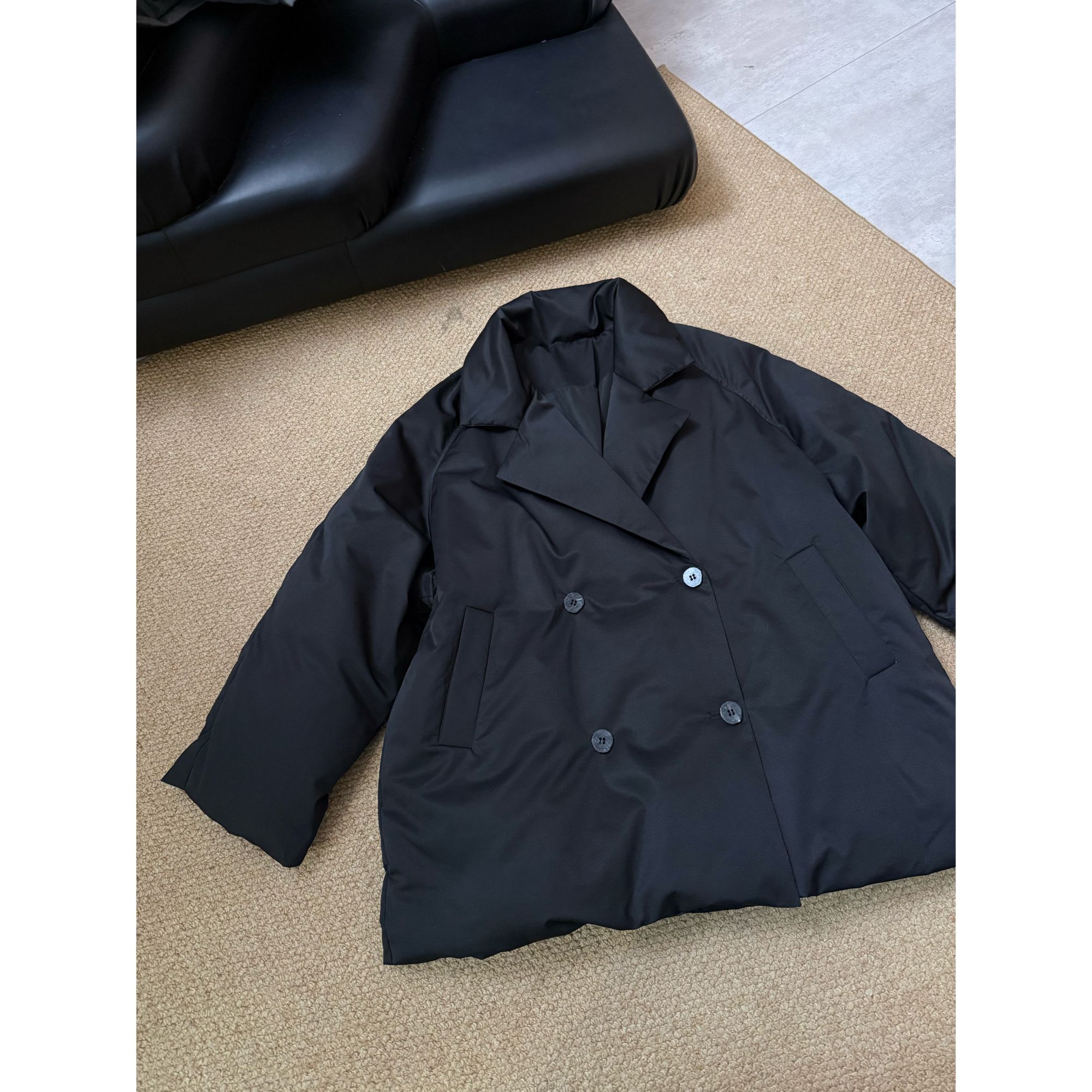 2025冬款新品【设计师款  宽松休闲双排扣翻领羽绒服】