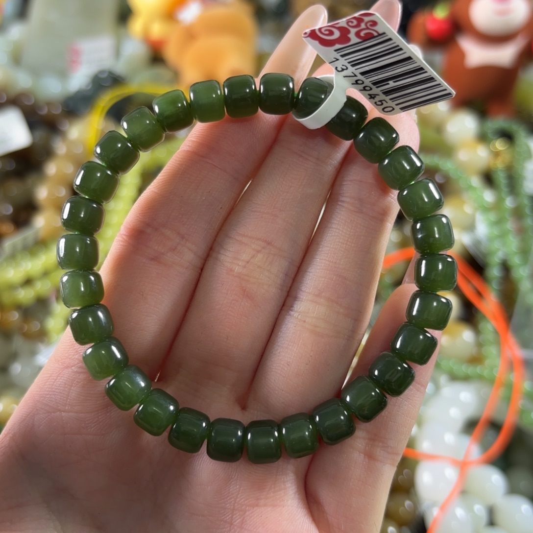 和田玉未镶嵌手链114