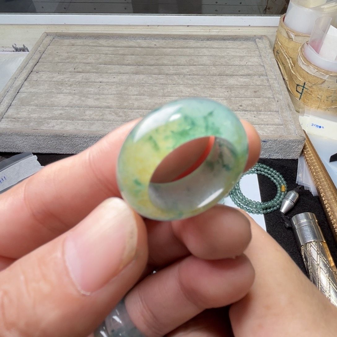 定制翡翠未镶嵌圈口19-21