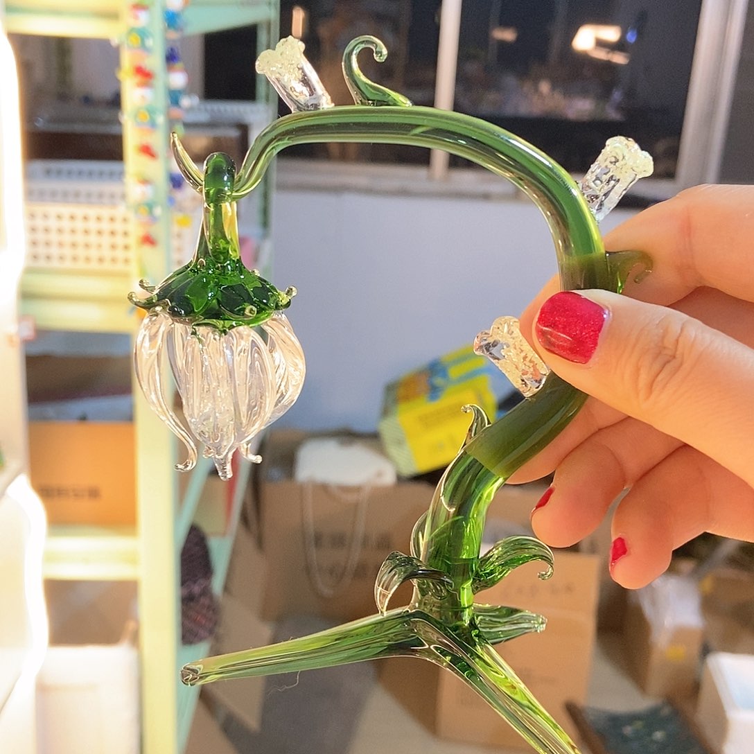 琉璃手工艺品铃兰夜光灯