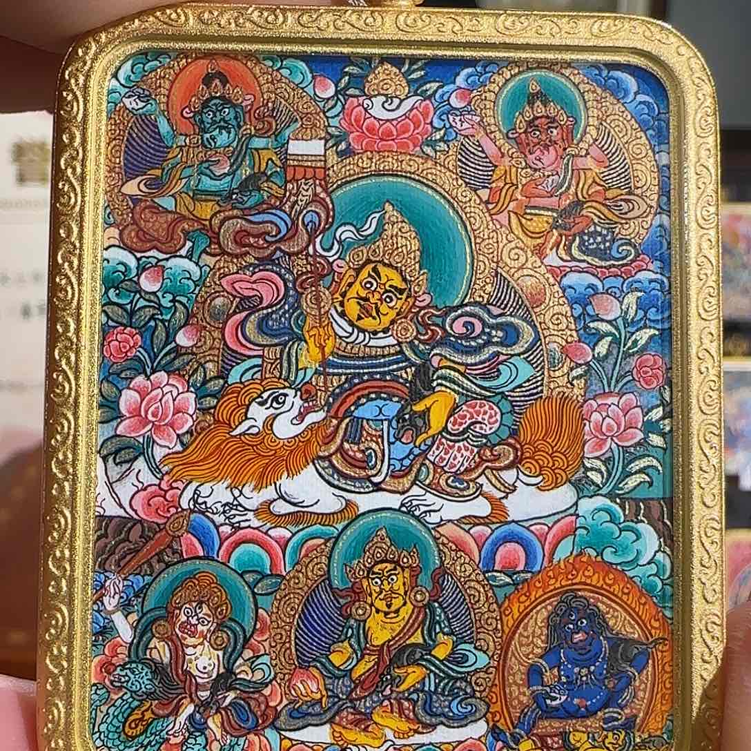 装裱画纯手绘天然矿料 6 路 普华东智绘