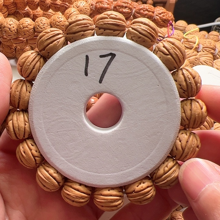 桃核手串野生奶油皮桃核手串14尺