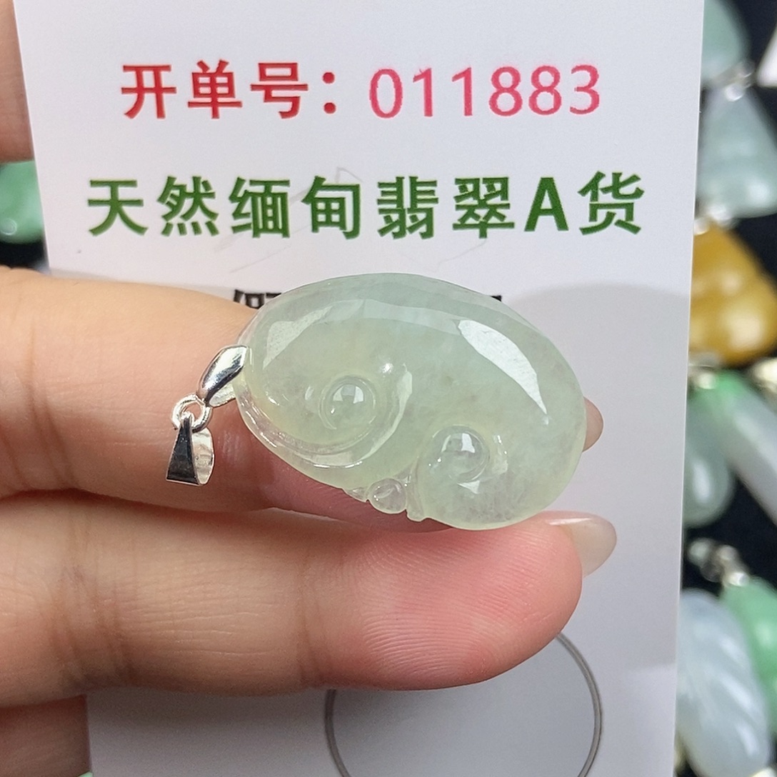 翡翠未镶嵌颈饰天然