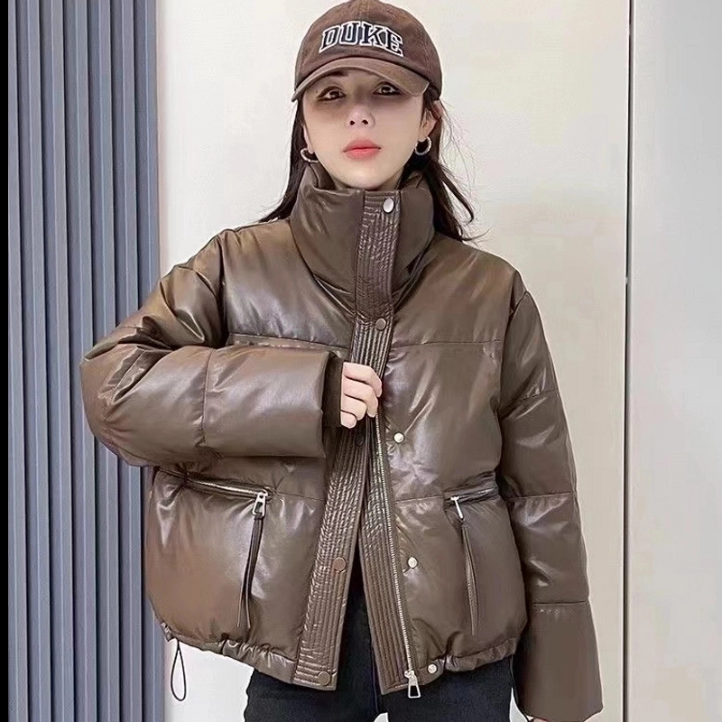 运补6-8新款免洗棉服女立领加厚保暖冬季短款小个子整张棉衣外套